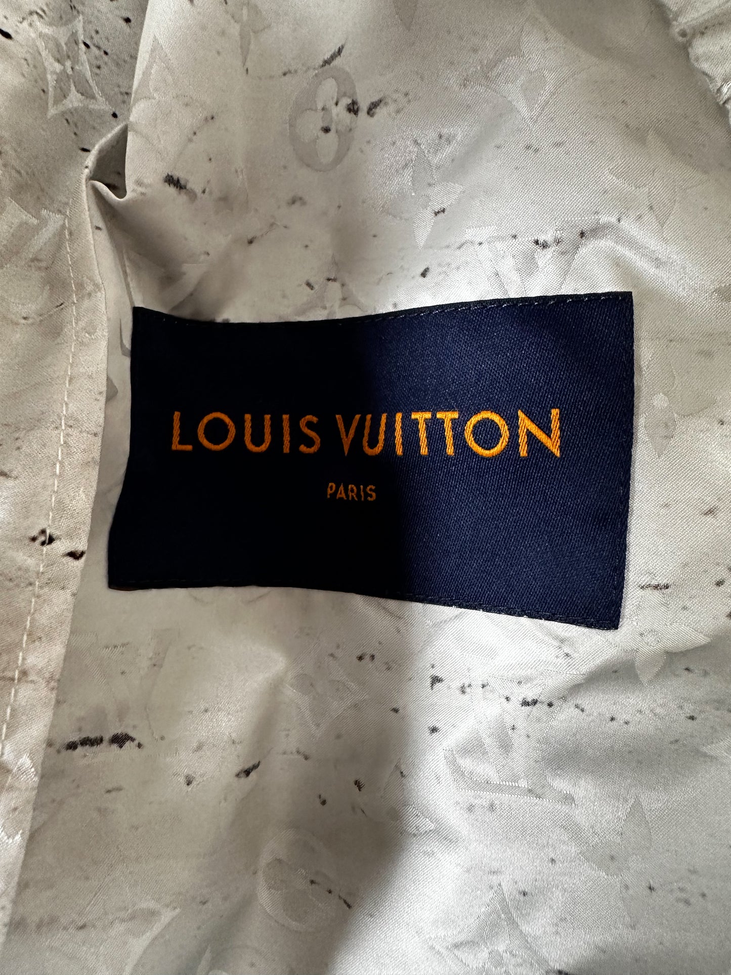 Louis Vuitton Brown & White Marble Monogram Windbreaker