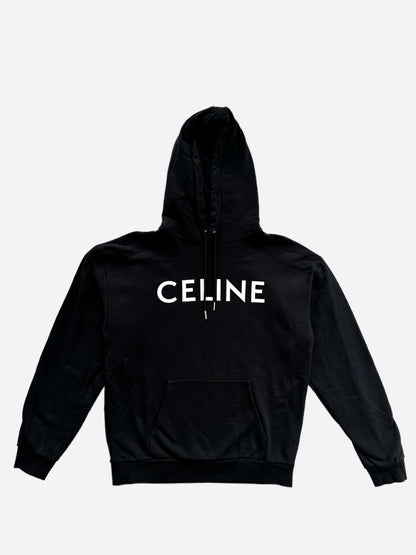 Celine Black & White Logo Hoodie