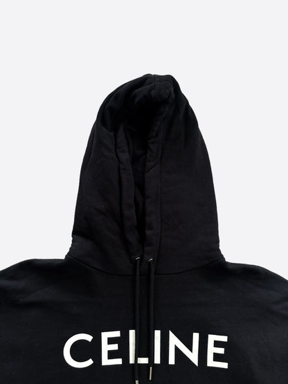 Celine Black & White Logo Hoodie