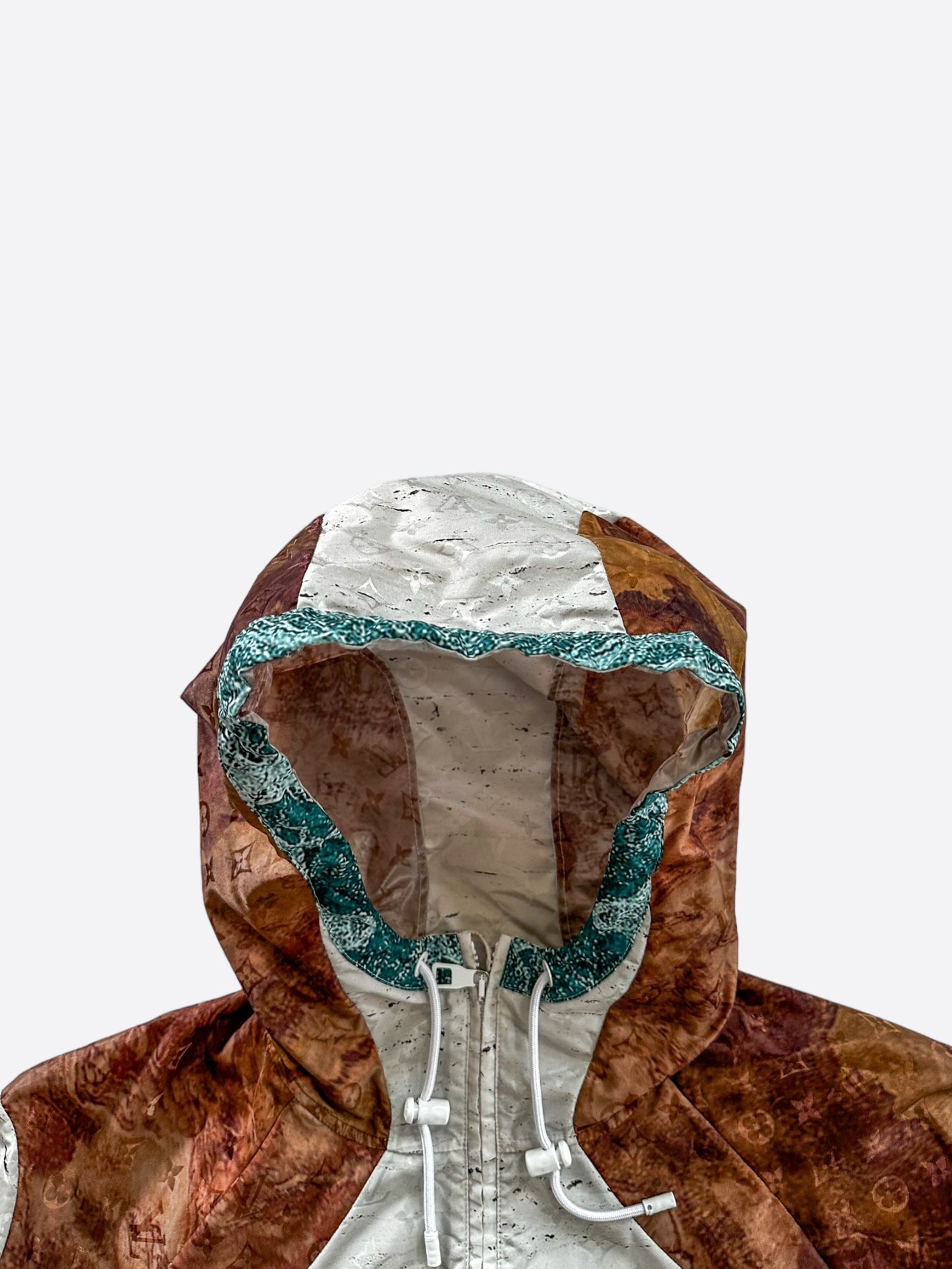 Louis Vuitton Brown & White Marble Monogram Windbreaker