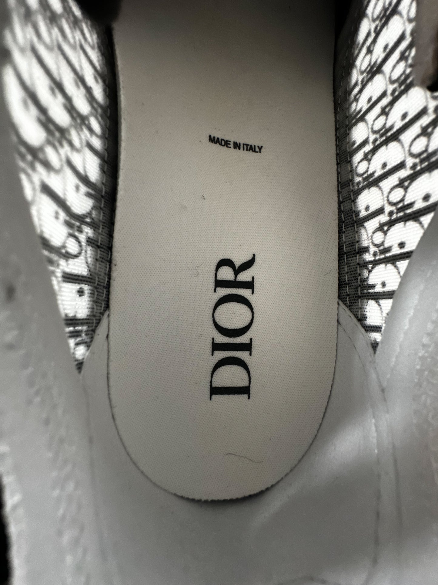 Dior Black & White Oblique Mesh B25 Sneakers