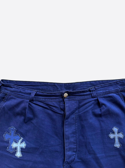 Chrome Hearts Blue Cross Patch Vintage French Work Pants