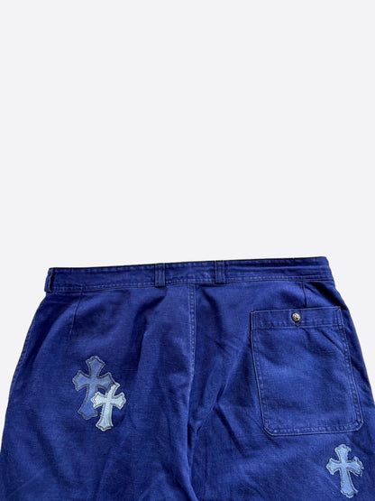 Chrome Hearts Blue Cross Patch Vintage French Work Pants