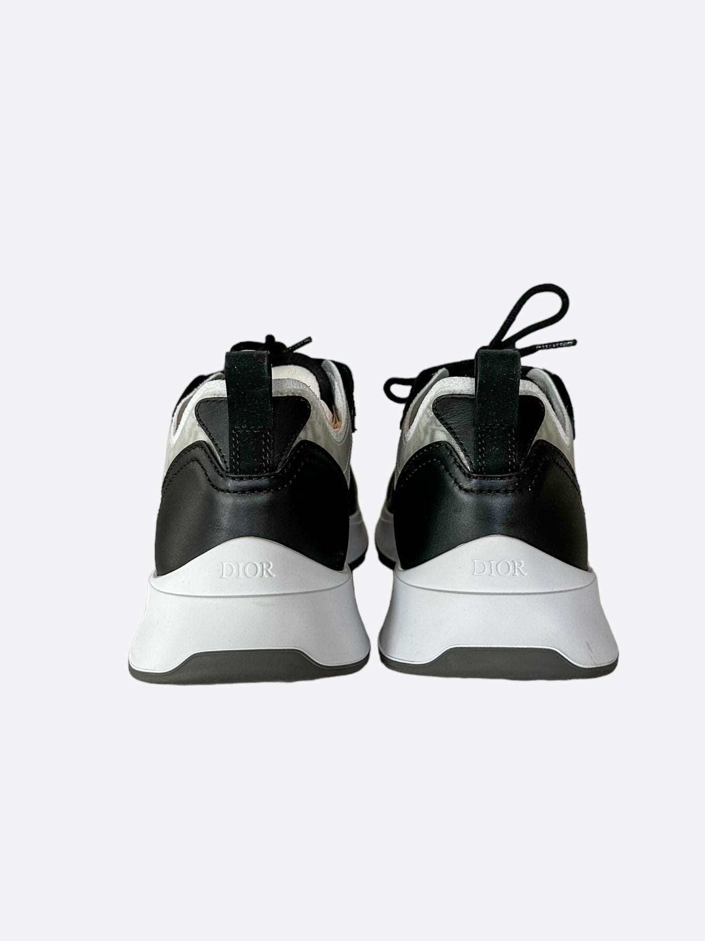 Dior Black & White Oblique Mesh B25 Sneakers