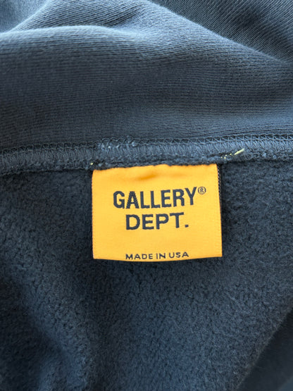 Gallery Dept Vintage Black Baseball Logo Hoodie