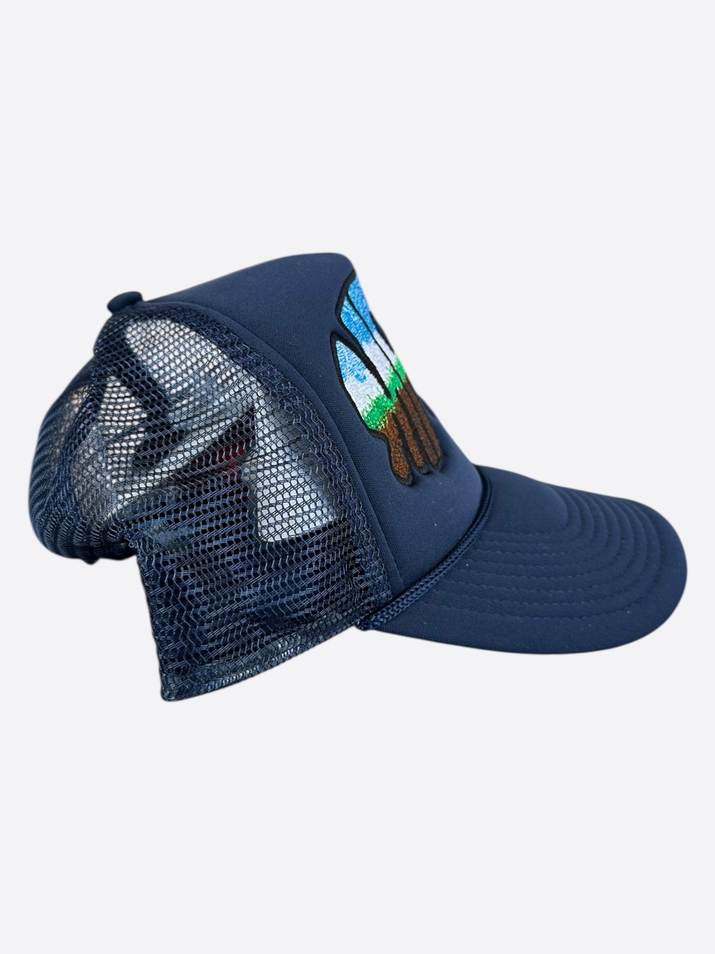 Who Decides War Navy MRDR Embroidered Patch Trucker Hat