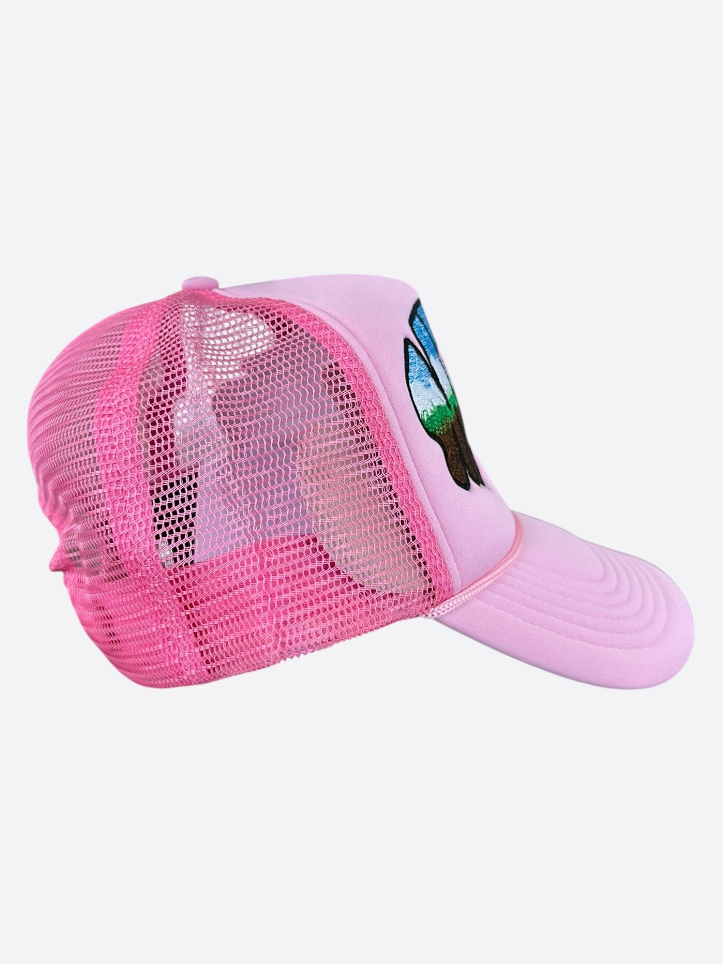 Who Decides War Pink MRDR Embroidered Patch Trucker Hat