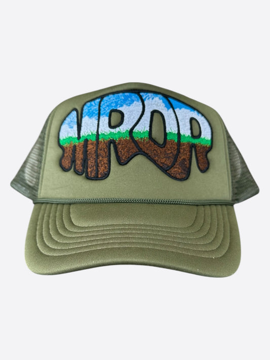 Who Decides War Olive MRDR Embroidered Patch Trucker Hat