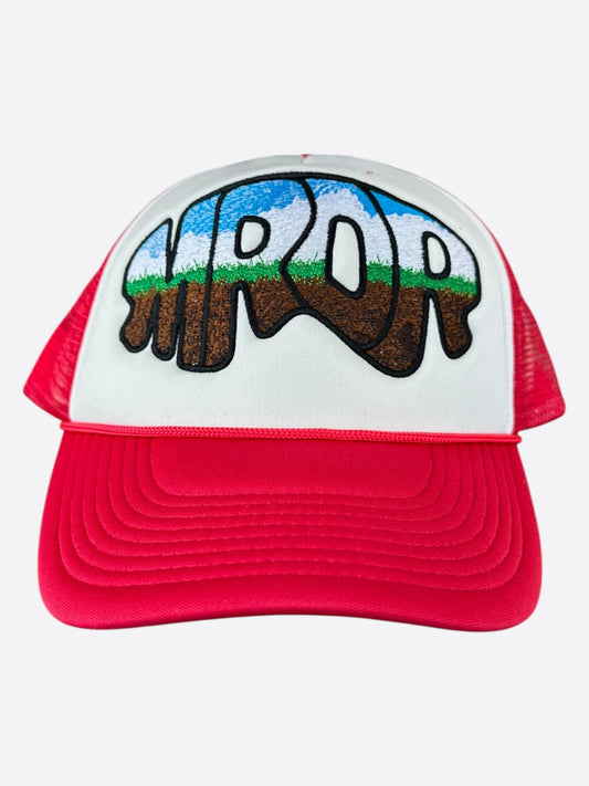 Who Decides War Red MRDR Embroidered Patch Trucker Hat