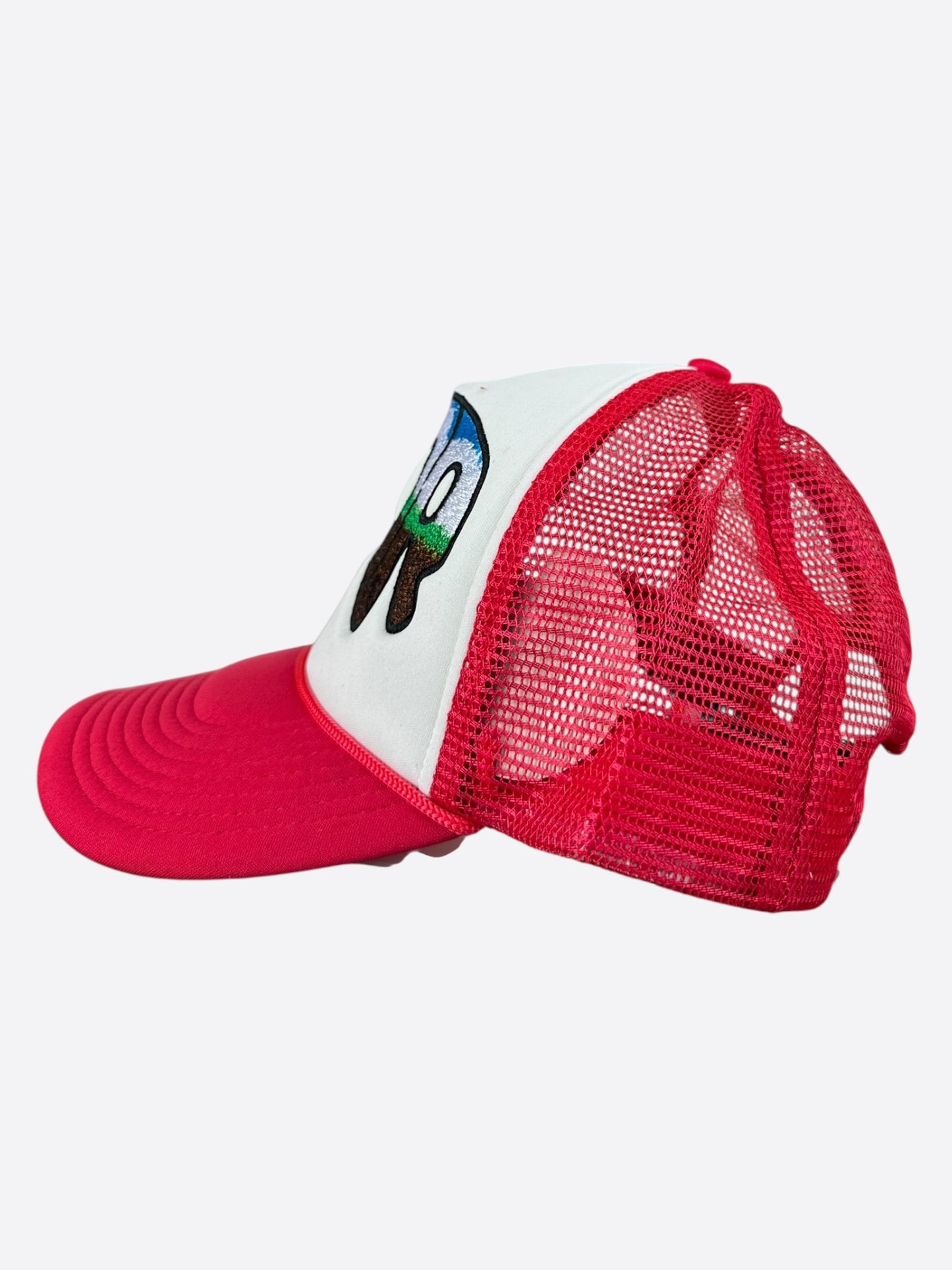Who Decides War Red MRDR Embroidered Patch Trucker Hat