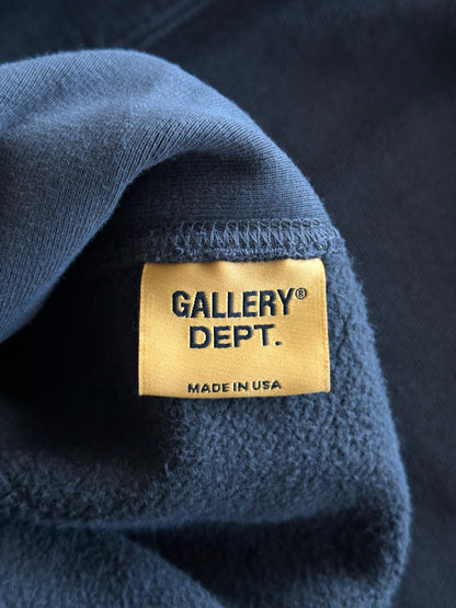 Gallery Dept Washed Black & Yellow Dept Logo Hoodie