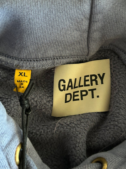 Gallery Dept Navy & White French Logo Hoodie