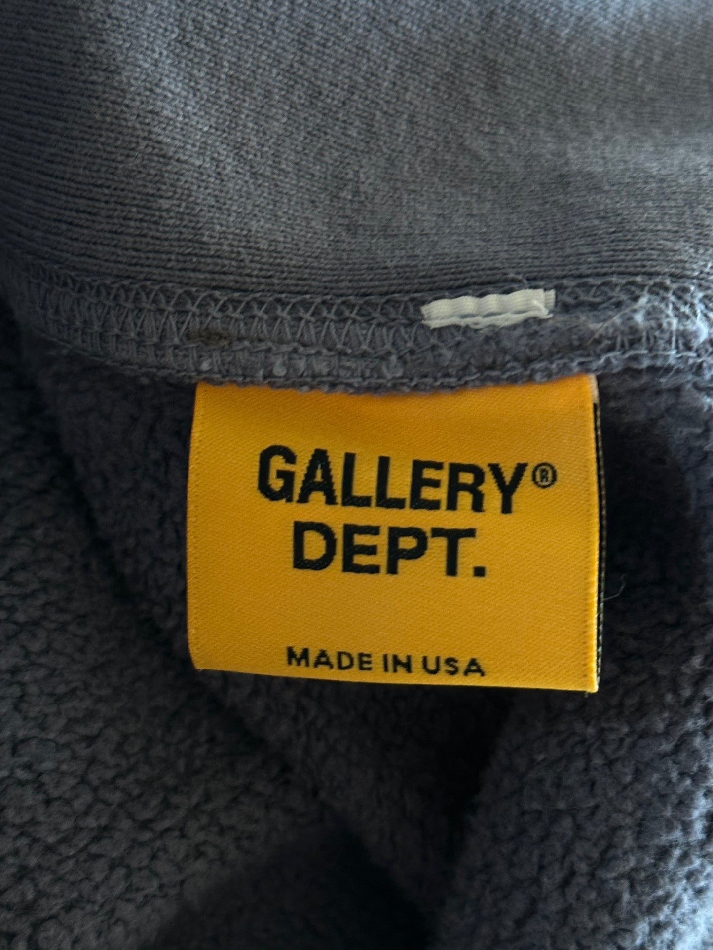 Gallery Dept Navy & White French Logo Hoodie