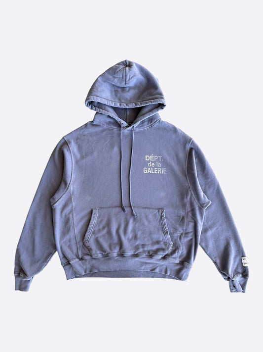 Gallery Dept Navy & White French Logo Hoodie