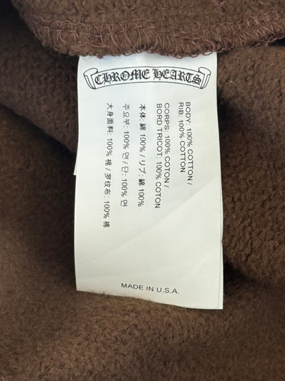 Chrome Hearts Brown & White Embroidered Slo Ride Sweatpants