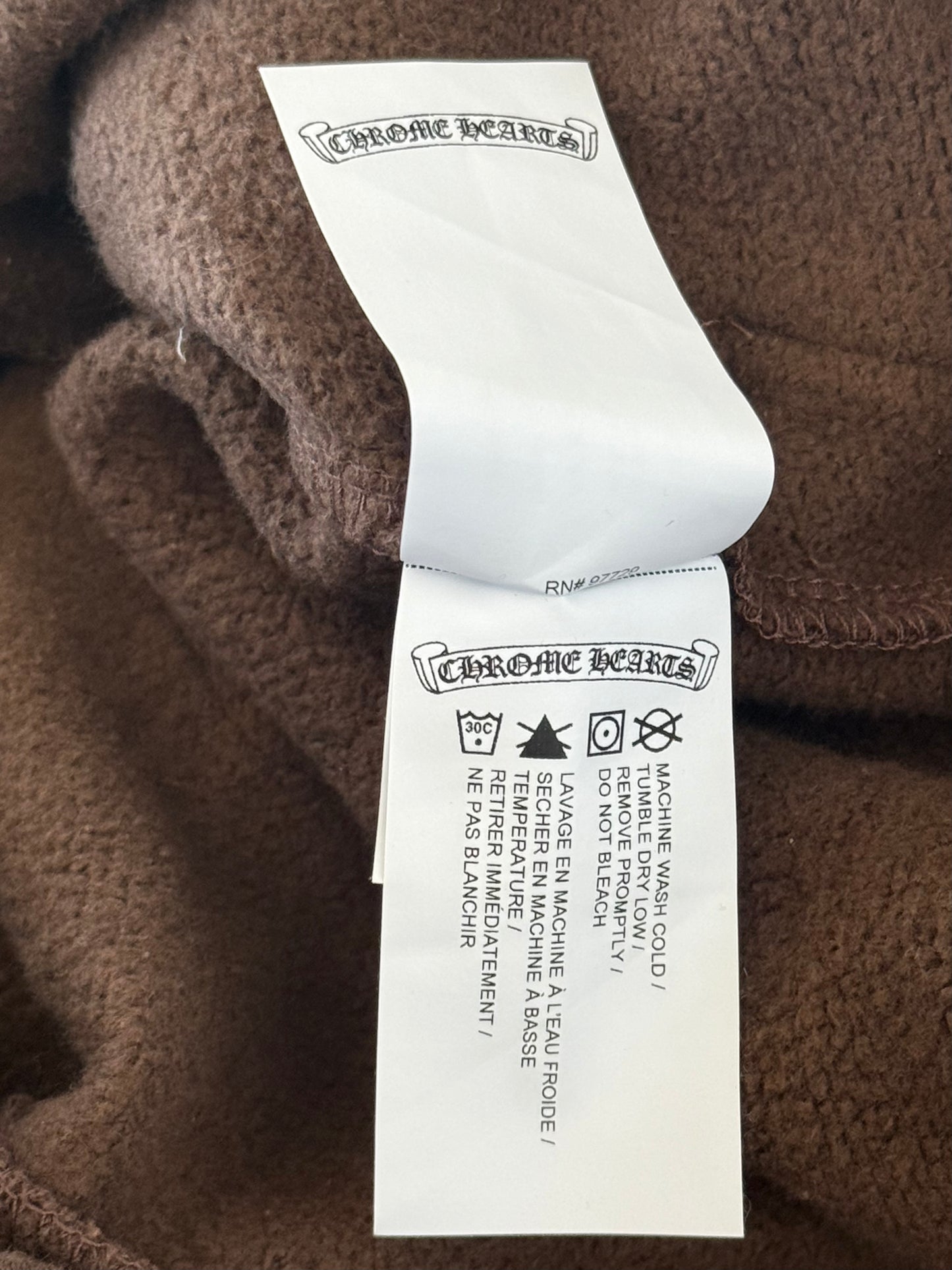 Chrome Hearts Brown & White Embroidered Slo Ride Sweatpants