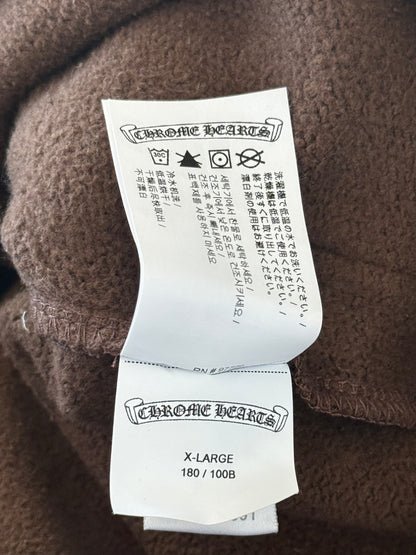 Chrome Hearts Brown & White Embroidered Slo Ride Sweatpants