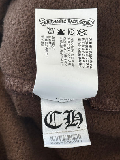 Chrome Hearts Brown & White Embroidered Slo Ride Sweatpants