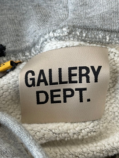 Gallery Dept Grey Paint Splatter Logo Hoodie