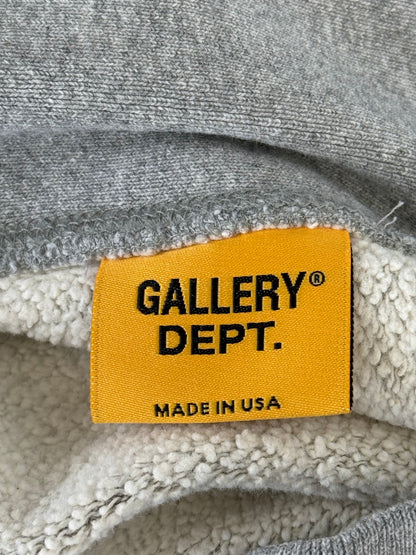 Gallery Dept Grey Paint Splatter Logo Hoodie