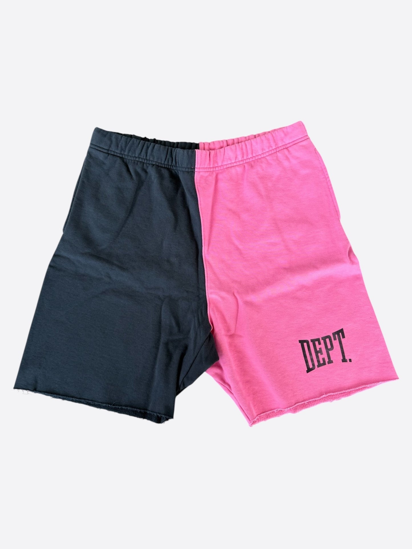 Gallery Dept Black & Pink Dept Logo Shorts