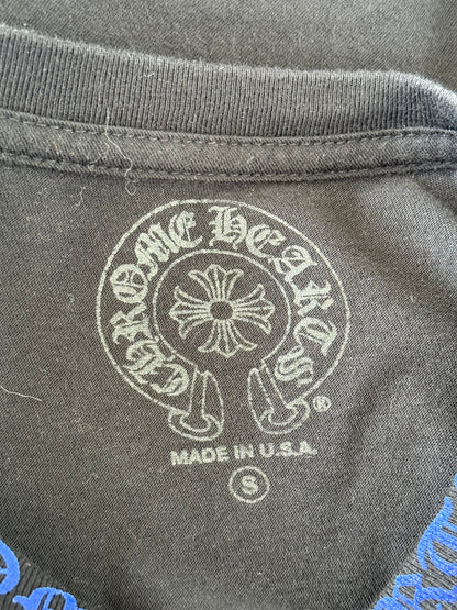 Chrome Hearts Black & Blue Neck Logo Longsleeve T-Shirt
