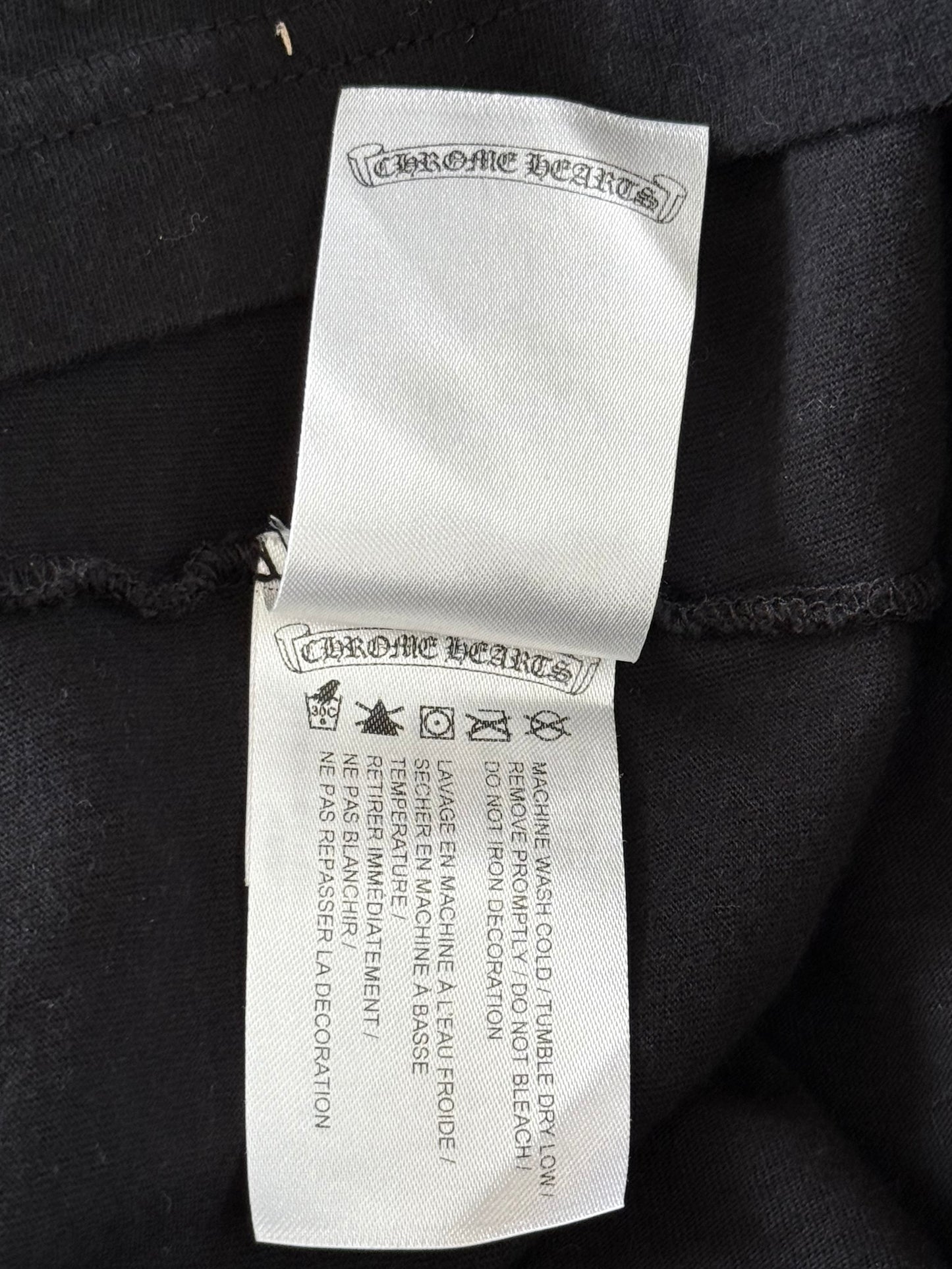 Chrome Hearts Black & Blue Neck Logo Longsleeve T-Shirt