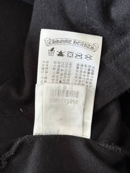 Chrome Hearts Black & Blue Neck Logo Longsleeve T-Shirt