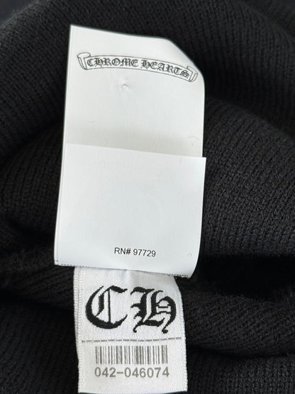 Chrome Hearts Black & White Embroidered Logo Beanie