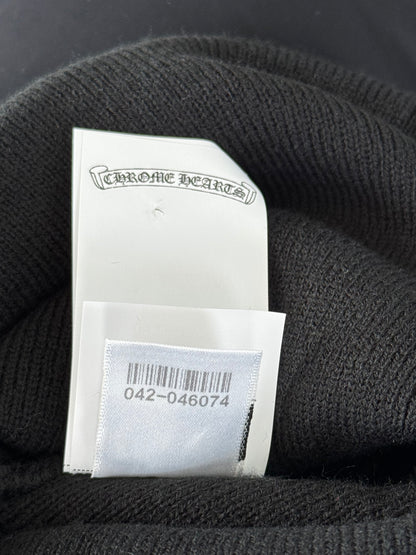 Chrome Hearts Black & White Embroidered Logo Beanie