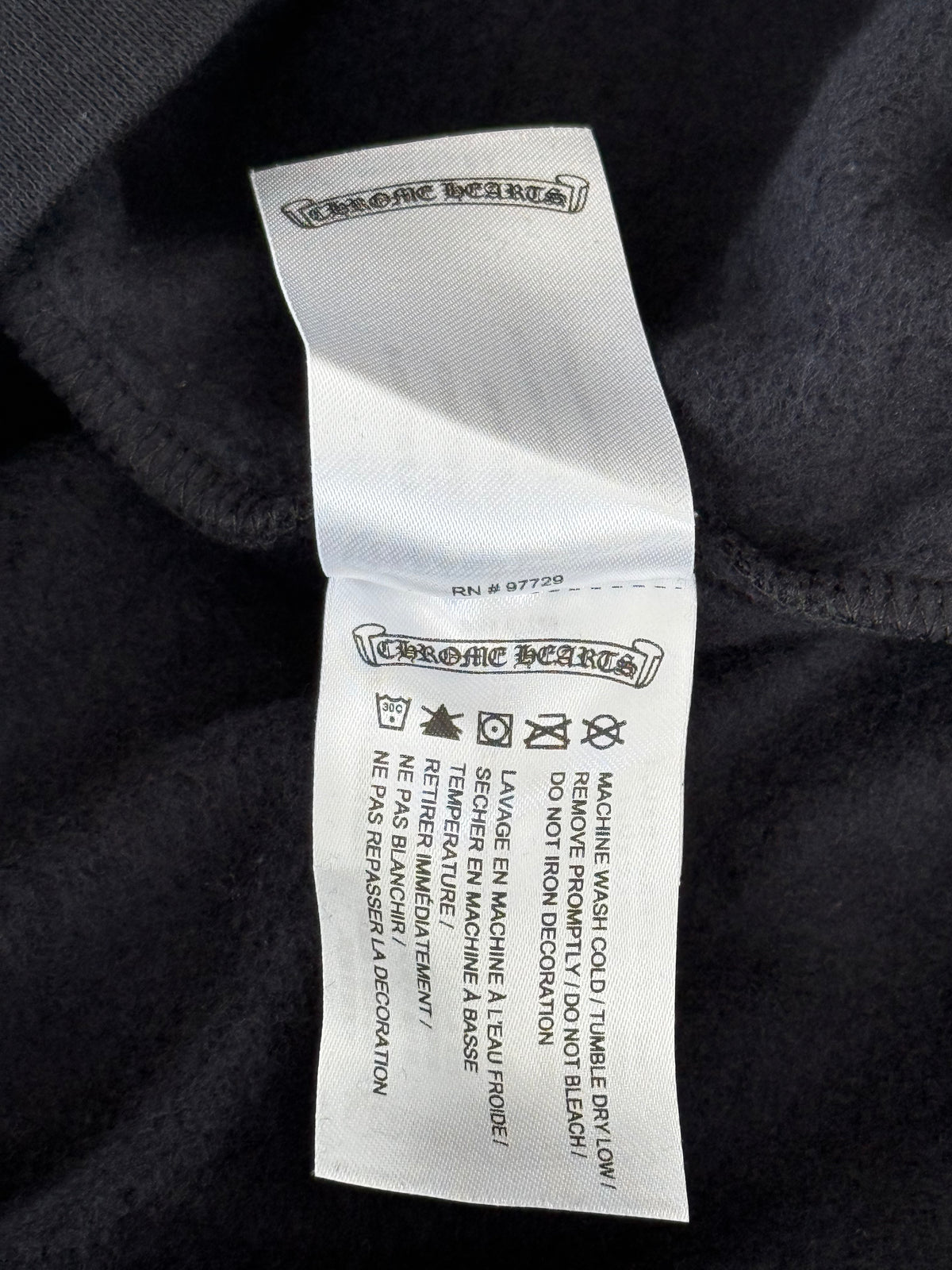 Chrome Hearts Black & Olive Script Logo Hoodie