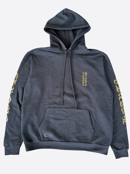 Chrome Hearts Black & Olive Script Logo Hoodie