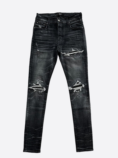 Amiri Storm Grey & Black Patch MX1 Jeans