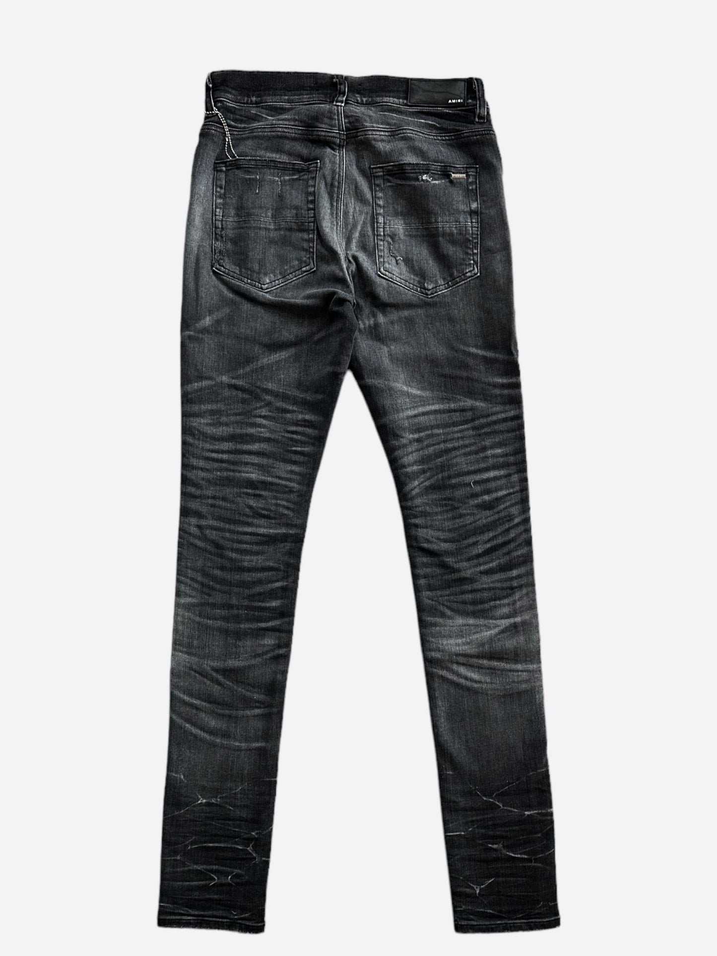 Amiri Storm Grey & Black Patch MX1 Jeans