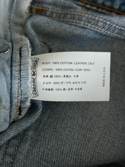 Chrome Hearts Levis Blue & Zebra Cross Patch Jeans