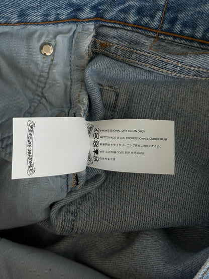 Chrome Hearts Levis Blue & Zebra Cross Patch Jeans