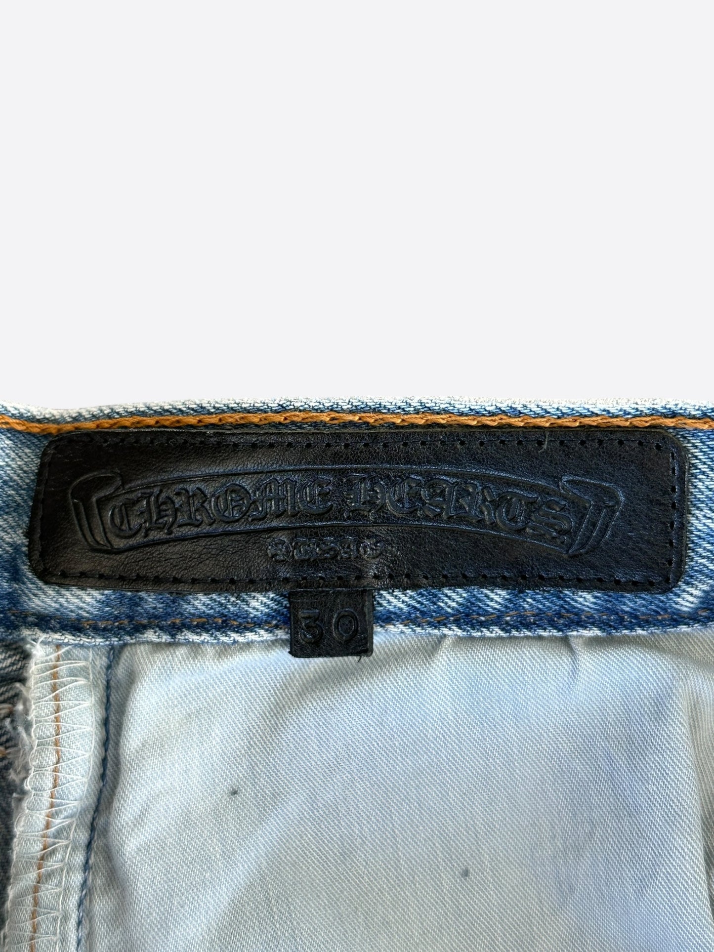 Chrome Hearts Levis Blue & Zebra Cross Patch Jeans