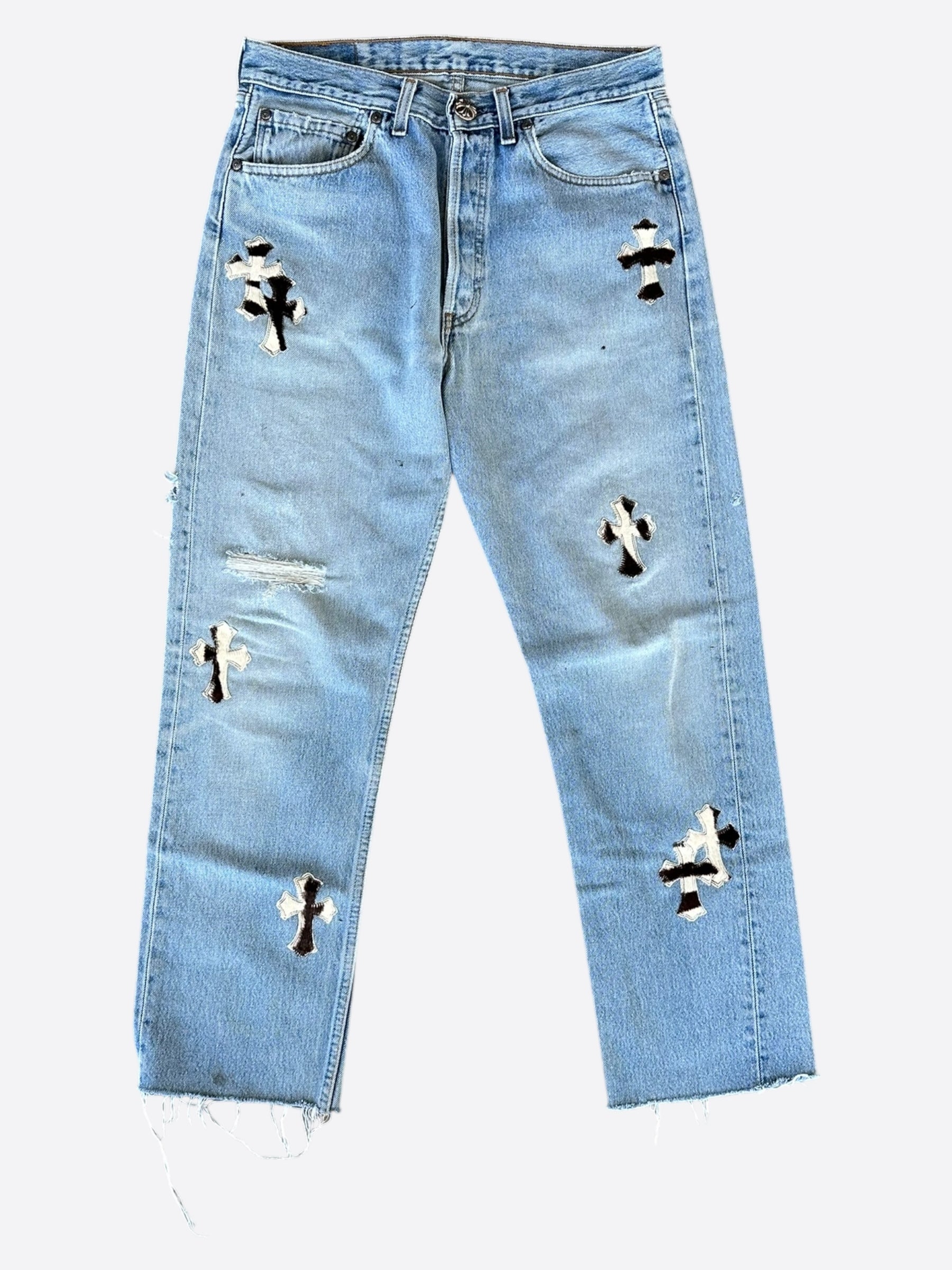 PETZ CHROME HEARTS ／ BLUE CHROME HEARTS LONDON EXCLUSIVE PAIR 🔥🔥 CH Blue Cross Patch