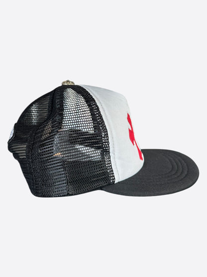 Chrome Hearts Black USA Triple Cross Patch Hat