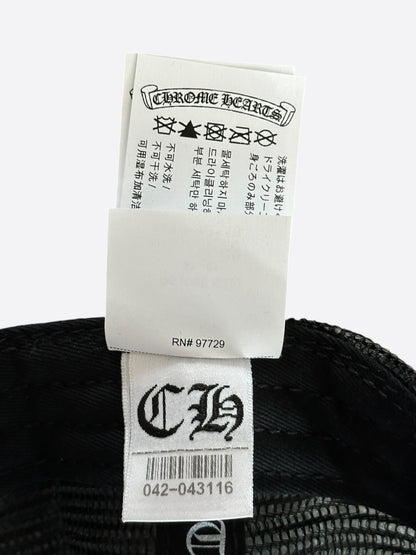 Chrome Hearts Black USA Triple Cross Patch Hat