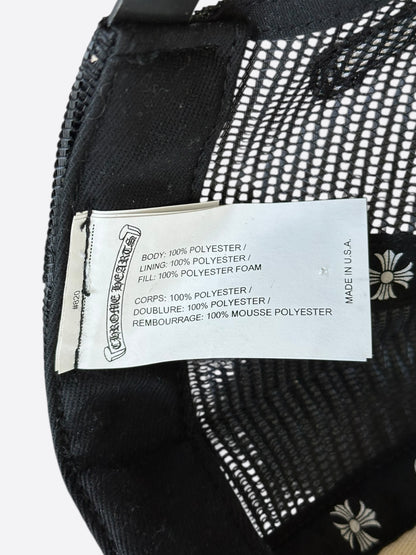 Chrome Hearts Black & White Multicolor Cross Trucker Hat