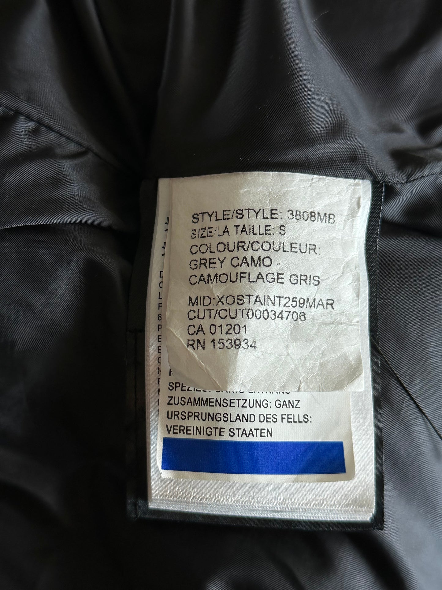 Canada Goose Snow Camo Wyndham Black Label Men's Jacket