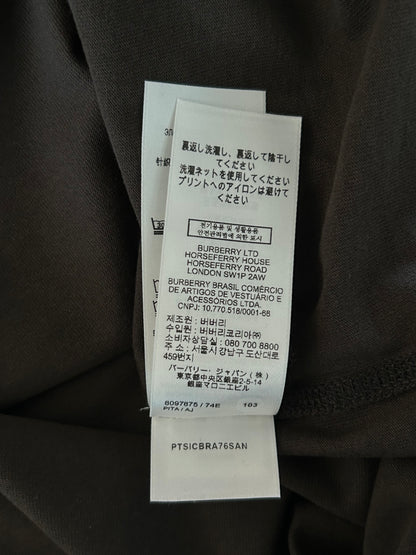 Burberry Brown Embroidered Logo T-Shirt