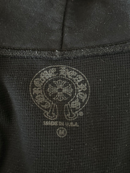 Chrome Hearts Black Aspen Exclusive Horseshoe Thermal Zip Up Hoodie
