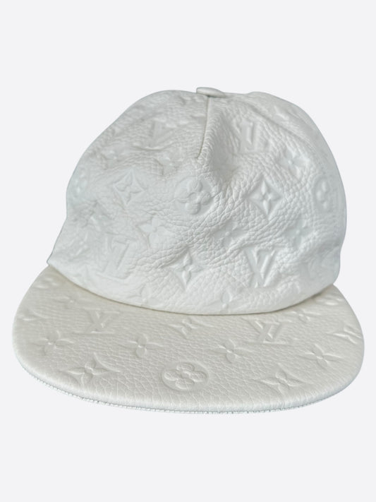 Louis Vuitton White Taurillon Monogram Hat