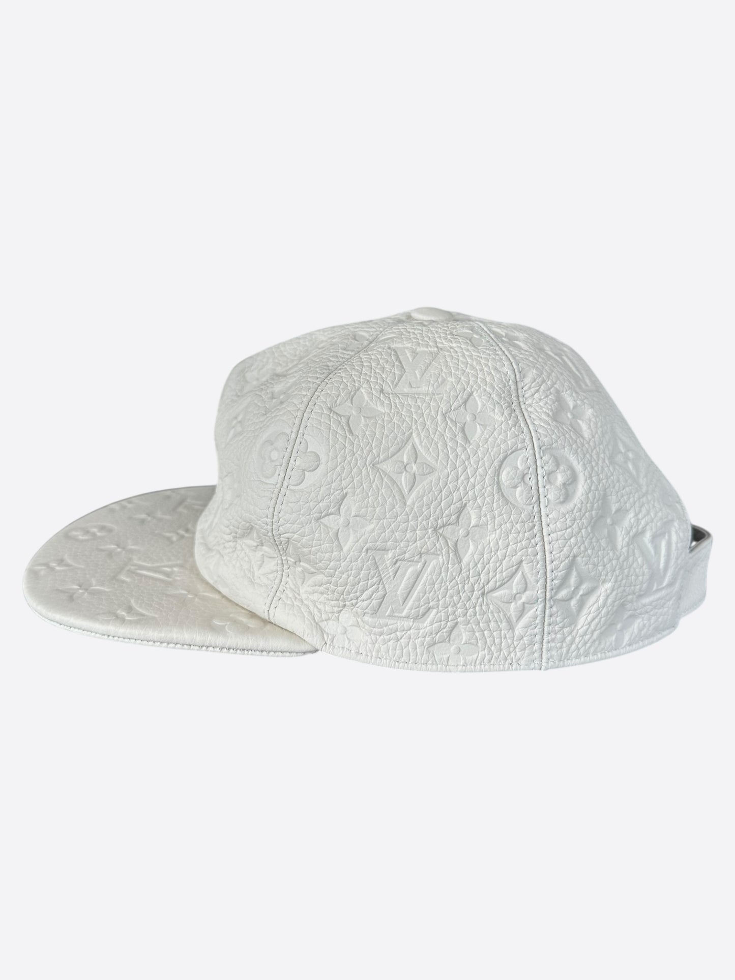 Louis Vuitton White Taurillon Monogram Hat
