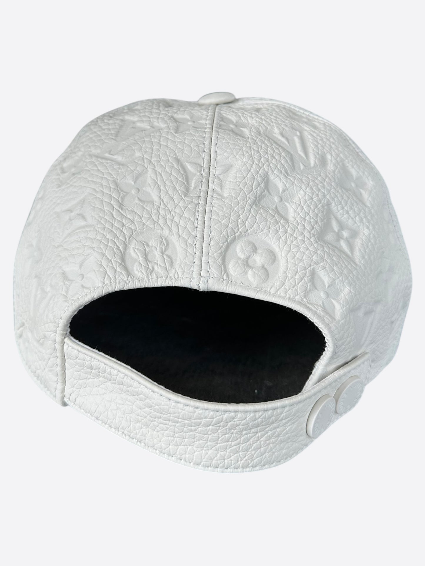 Louis Vuitton White Taurillon Monogram Hat