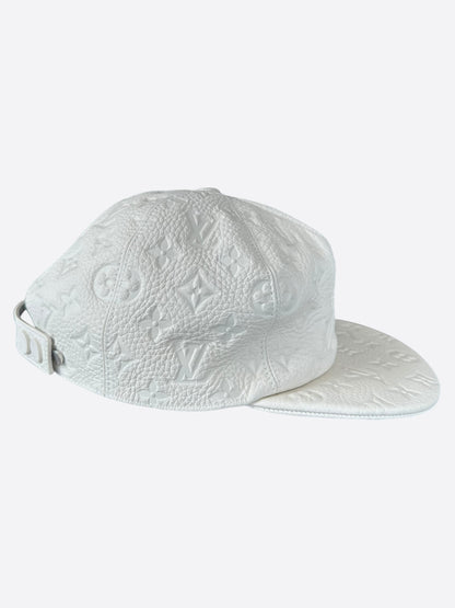 Louis Vuitton White Taurillon Monogram Hat