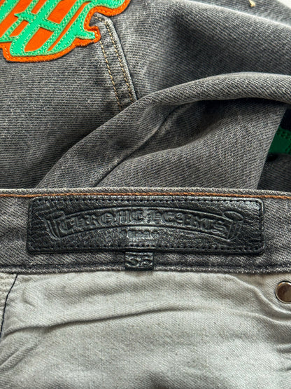 Chrome Hearts Levis Grey Green & Orange Miami Patch Jeans