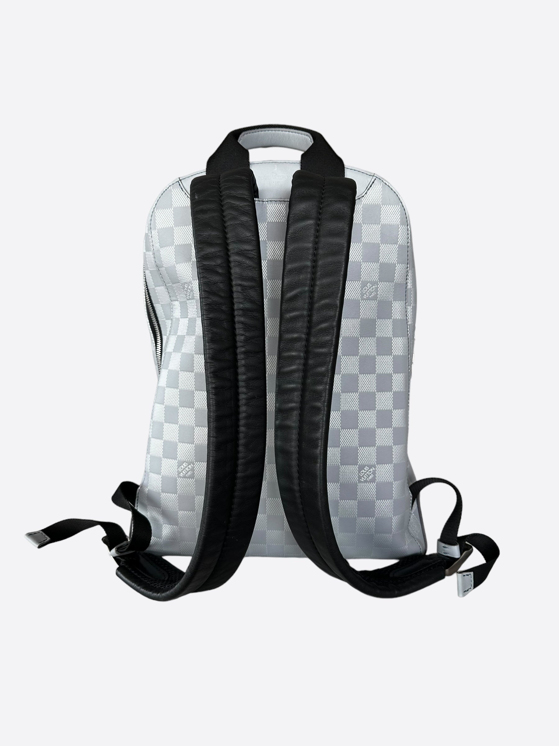 louis vuitton campus backpack n40094 Louis Vuitton Grey Damier Infini Leather Campus Backpack – Savonches
